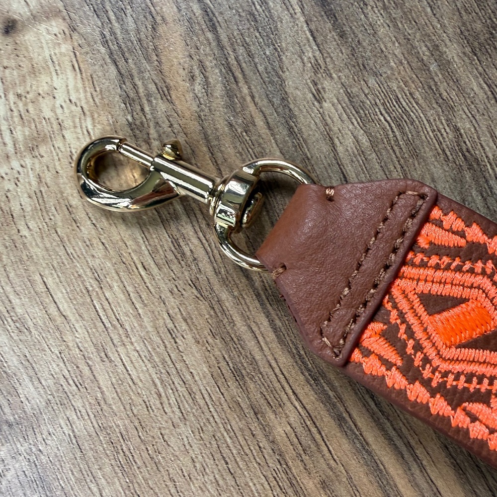 Last One - Rebecca Minkoff Embroidered Guitar Strap Purse Strap - Picture 4 of 11
